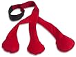 Doggles Tri Pull LARGE RED Dog Tug Toy