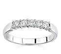 10k White Gold or Yellow Gold Five-Stone Diamond Band (H/I2-I3, 1/3 ct. tw.)