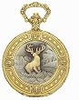 Jules Jurgensen Pewter Deer Pocket Watch #7384