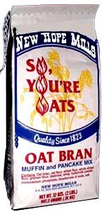 New Hope Mills, Oat Bran Pancake mix, (also for muffins or waffles): Box of 4 by New Hope Mills