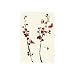Red Butterfly, Red Flower Poster Print