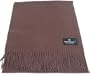 Bruno Piattelli Brown Designer Unisex Wool Scarf Scarves