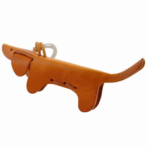 CANE - Dog Leather Key Chain (Light Leather)