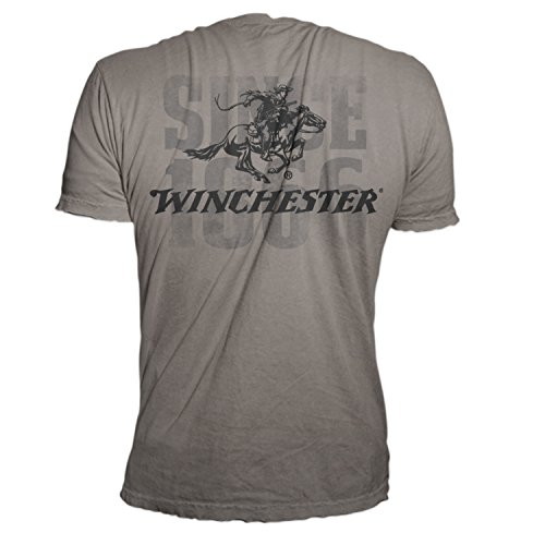 Official Winchester Mens Cotton 1866 Vintage Rider Printed Short Sleeve T-shirt