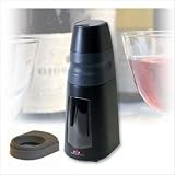 Black Supremo Wine Preserver and Tall Wine Bottle Adapter Set
