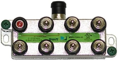 Directv 8-Way Wide Band Splitter for SWM LNB by Zinwell