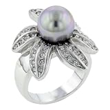 Sterling Silver Pearl Flower Ring