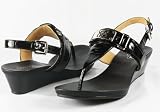 Coach Danielle Womens Wedge Sandal Shoes in Black 7.5