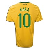 10 Kaka Brazil Home 2010 World Cup Jersey Size XL