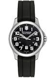 Women’s Officer’s Black Dial Black Rubber