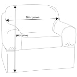 Maytex Piped Suede 2-Piece Slipcover Chair