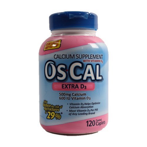 OsCal Calcium Supplement with Vitamin D3, 500mg Calcium