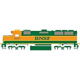 Athearn HO Scale Locomotive RTR GP40X/Low Light, BNSF/Heritage I #3030