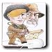 Londons Times Funny Panel Hollywood Cartoons - Sean Connery Colvin - Mouse Pads Image