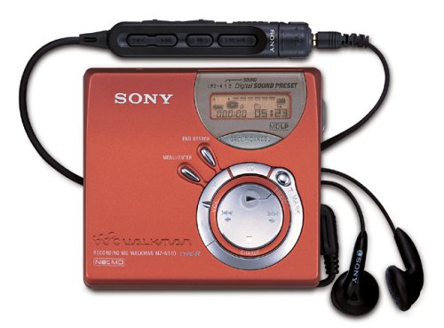 Childrens Toyshop  Electronics : Sony MZ-N510 Red Net MiniDisc Walkman
