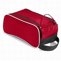 Quadra senior shoe bag in red / black / white