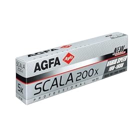 Click here to buy Agfa Scala 200X Black and White Transparency Film, ISO 200, 135mm Size, 36 Exposure for... by Agfa.