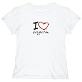T-Shirt Woman White  Love Reggaeton  Music