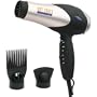 Hot Tools Professional 1069S 1600 Watt Professional Turbo Hair Dryer, Silver/Black