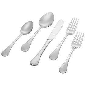 Royal Cuisine Drake 46-Piece Stainless Steel Flatware Set, Service for 8