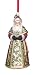 Reed & Barton Santa with Snow Globe Blown Glass Christmas Ornament