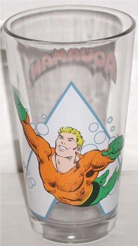  Toon TumblerTM: AQUAMAN (DC) 16 Ounce pint glass