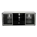 Black Sea Entertainment Center - Black with Silver Accents