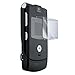 2 Piece (Outer and Inner LCD) Scratch Resistant Screen Guard Protector Shield Kit for Motorola RAZR V3 BONUS Lint Cleaning Cloth