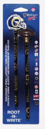 St. Louis Rams Pencil w/ Eraser 2 Pack