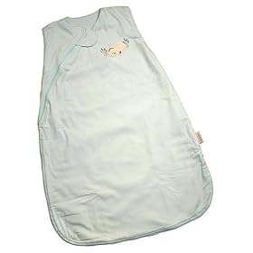 Cloud b LullaBag Cotton - Baby Sleep Bag - Large Blue (6-18 months)