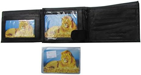 Handcrafted Quality Leather Wallet Black Bifold Design 14 Credit Card, 2 Zipper