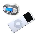 V70 1.8 Screen  1G Luckystar MP4/MP3 Player with FM Radio & 205 Channels FM Transmitter(Silver)