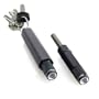 Tool Logic KSLP2 Detachable LED Flashlight With Magnesium Alloy Fire Starter, Translucent Sleeve and Key ring, Black