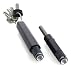 Tool Logic KSLP2 Detachable LED Flashlight With Magnesium Alloy Fire Starter, Translucent Sleeve and Key ring, Black