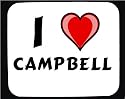 I Love Campbell Decorated Mouse Pad