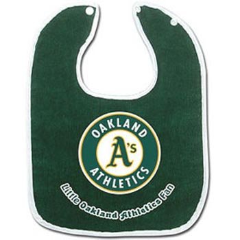 Oakland Athletics Two-Toned Snap Baby Bib