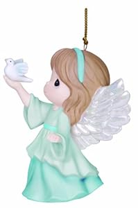 Precious Moments Company Annual Angel Holding Dove Ornament