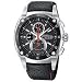Seiko #SPC003 Men's Sportura Retrograde Chronograph Watch with Leather Strap