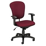 Mid-Back Task Chair,w/Arms,26-1/2x29-1/2x40-5/8, Navy, Sold as 1 each