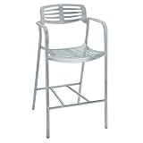 Aero Outdoor Aluminum Stool with Arms Aluminum