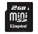 Electronics : Kingston Technology 2GB Mini Secure Digital Card with adapter and Exclusive 6 way jewel case bundle (case holds one of XD,CF,SD,MMC, Memory stick, or SM)