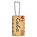 Air Mail Postcard Love for Cuba Wood Wooden Rectangle Key Chain