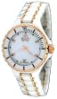 Oniss #ON8015-LDDRG7 Womens Midsize Rose Gold Trim White Ceramic Watch