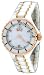 Oniss #ON8015-LDDRG7 Womens Midsize Rose Gold Trim White Ceramic Watch