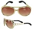 Elvis Signature Glasses Gold Adult