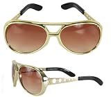 Elvis Signature Glasses Gold Adult