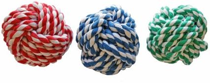 Amazing Pet Tooth Saver Rope Ball Dog Toy 3-pack