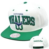 NHL Mitchell Ness Arch Throwback Logo Snapback Cap Hat NZ95 Hartford Whalers