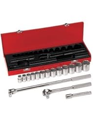 From Amazon.com. Click for details:
 Home Improvement: Klein Tools 65512 1/2-Inch Drive Socket Wrench Set, Red, 16-Piece - Klein Home Improvement: Klein Tools 65512 1/2-Inch Drive Socket Wrench Set, Red, 16-Piece - Klein