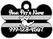 Disney Nightmare Before Christmas Zero Custom Pet Id Dog Tag Personalized for Your Pet (Black)